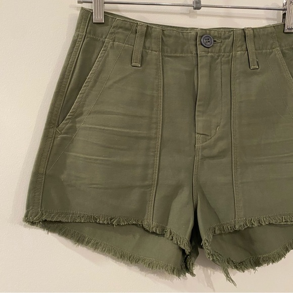 Citizens Of Humanity Meghan Surplus Combat Green Cargo Shorts - Picture 5 of 15